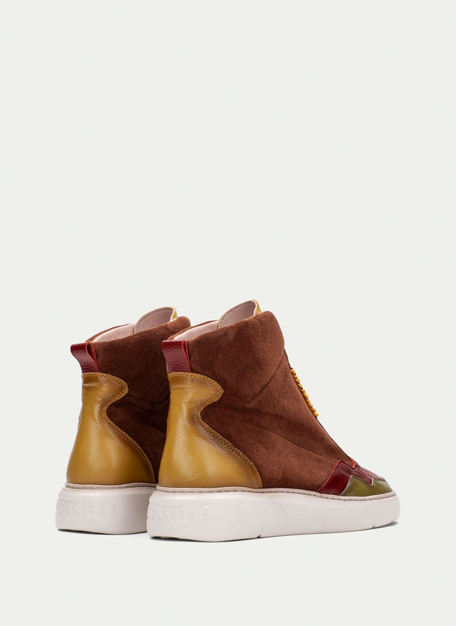 stivaletto sport oceania cuoio-senape-oliva