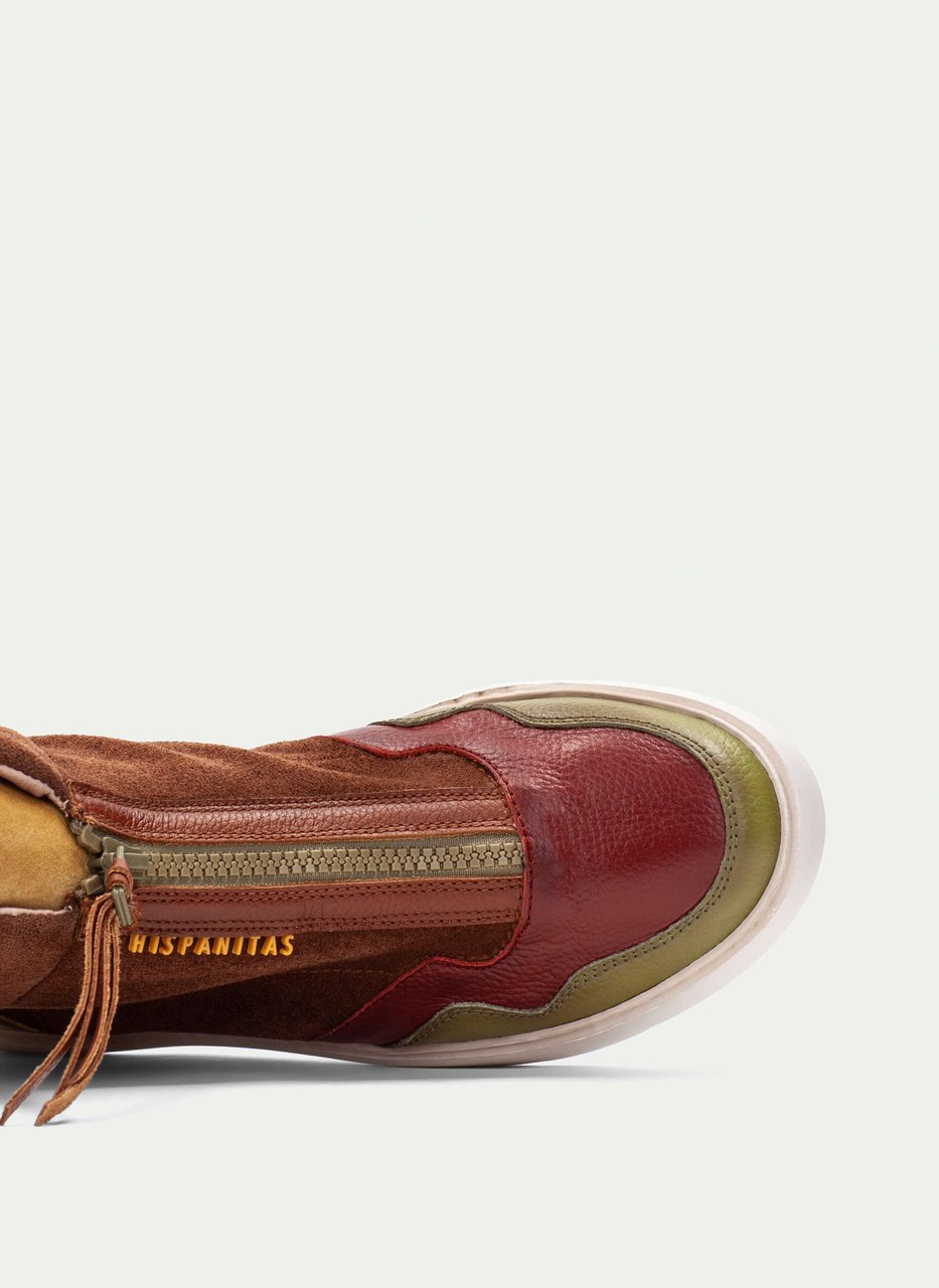 stivaletto sport oceania cuoio-senape-oliva