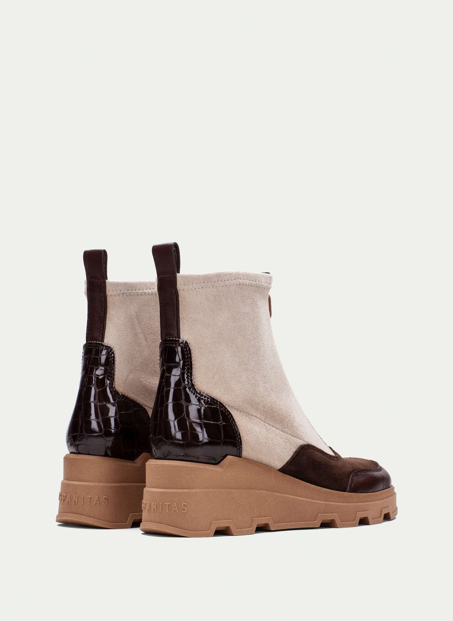 botins florencia marrom-milk