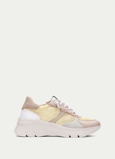 outlet sportivi habana taupe-banana-bianco - hispanitas
