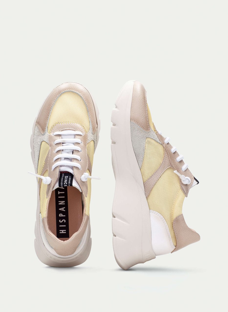 sportivi habana taupe-banana-bianco
