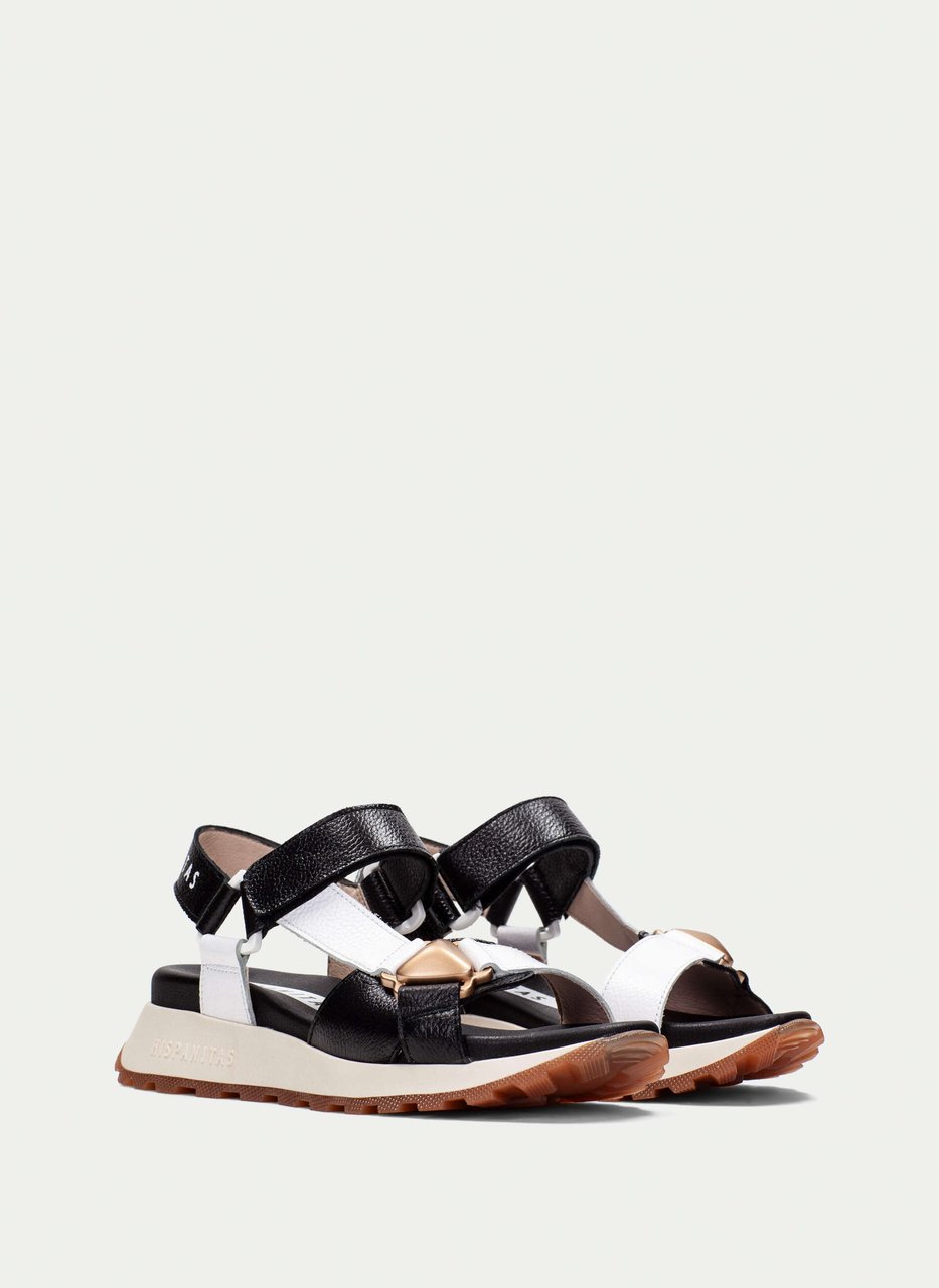 sandali sportivi maui nero-bianco
