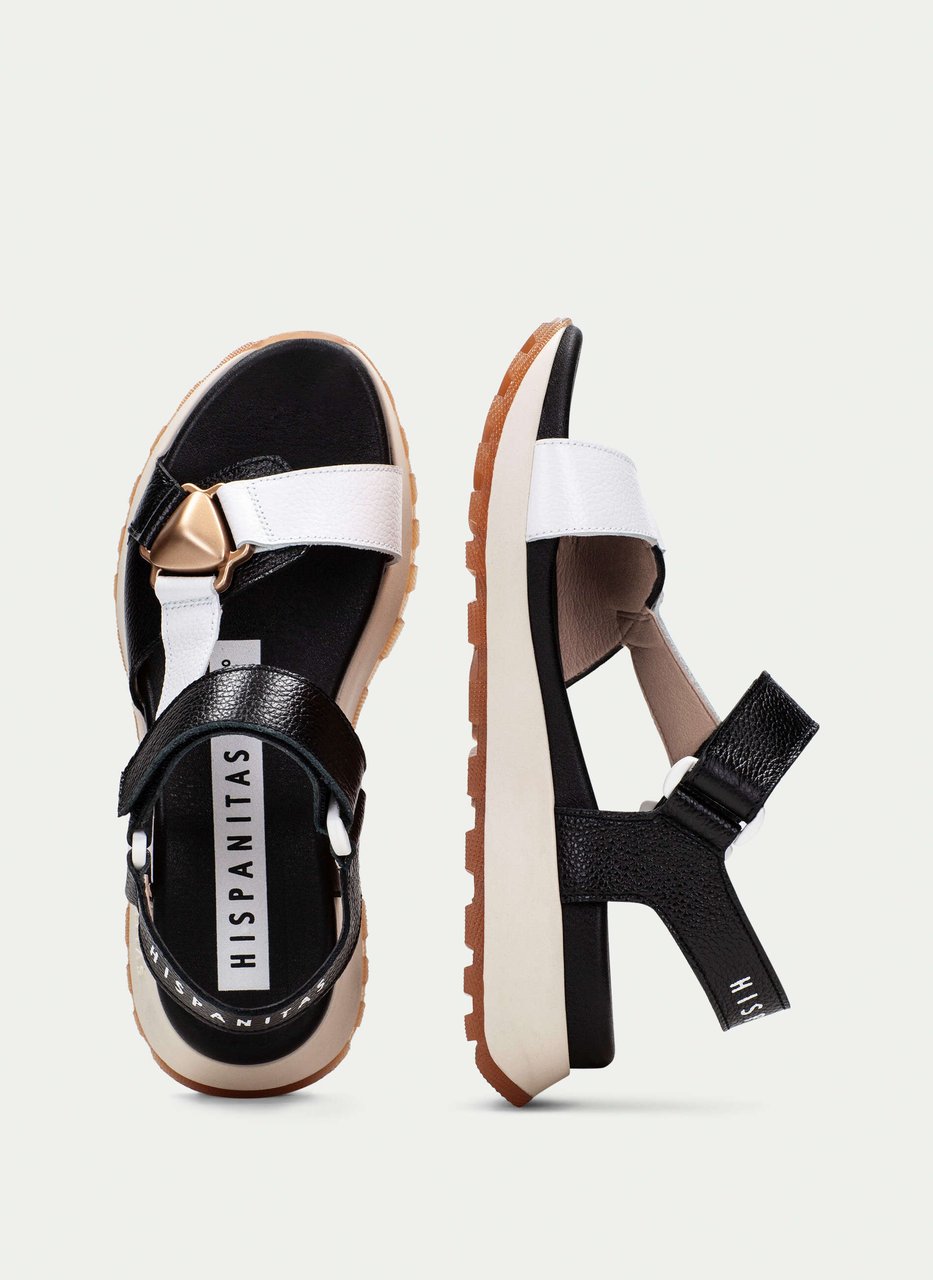 sandali sportivi maui nero-bianco