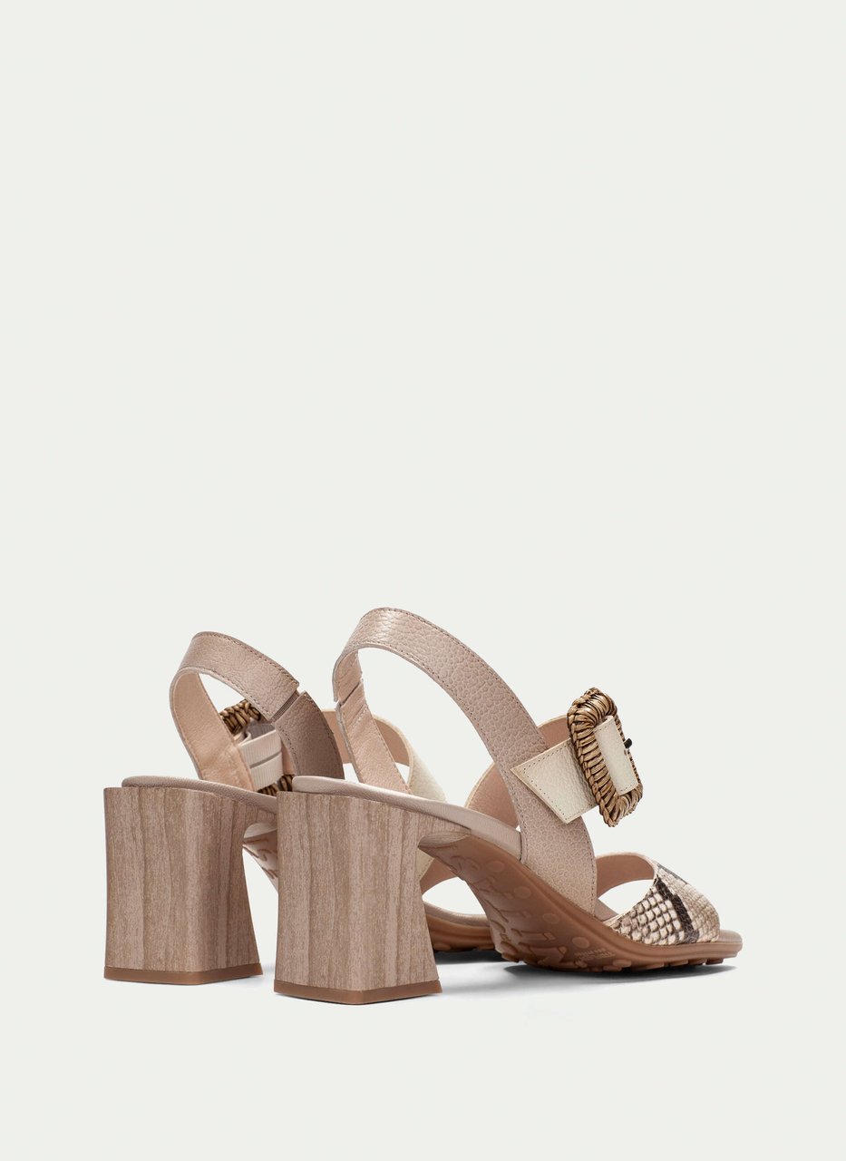 sandalen miami snake-taupe