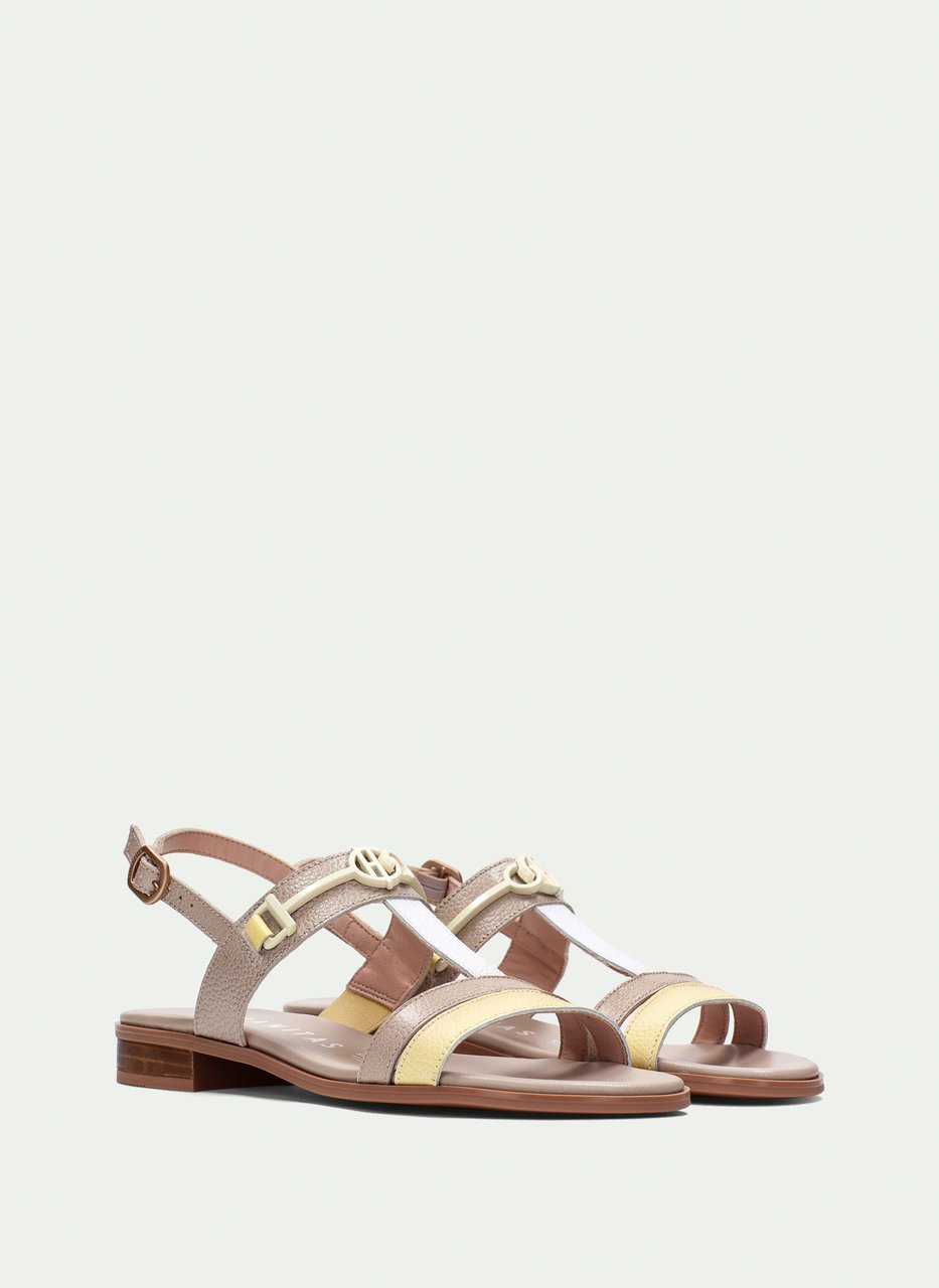 flat sandal yakarta banana-taupe