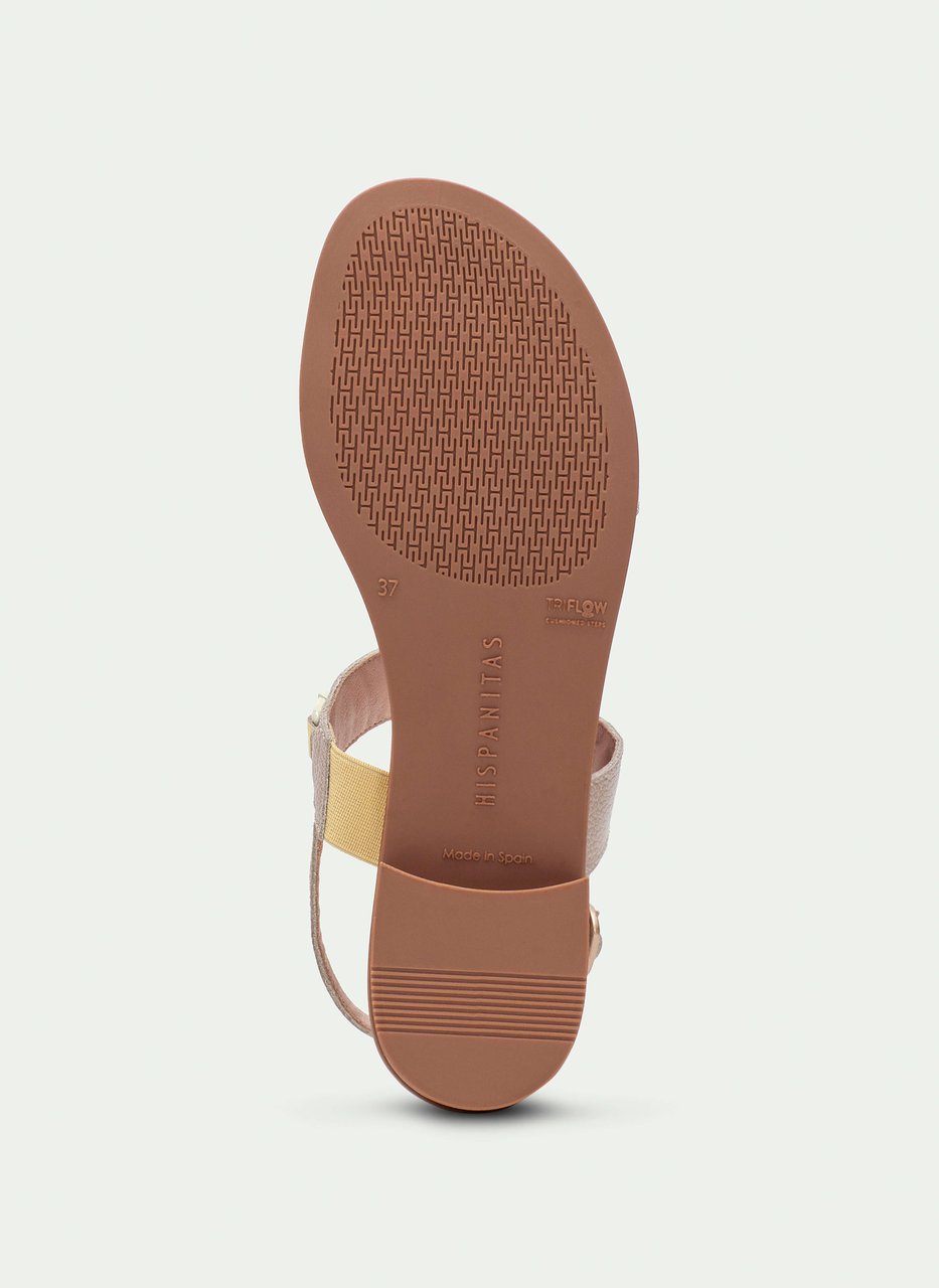 flat sandal yakarta banana-taupe