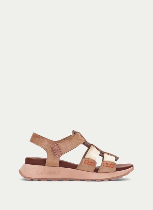 shoes sport-sandals ambarhazelnut-almond - hispanitas