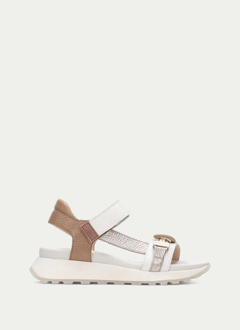 shoes sport-sandals ambarwhite-almond-champagne - hispanitas