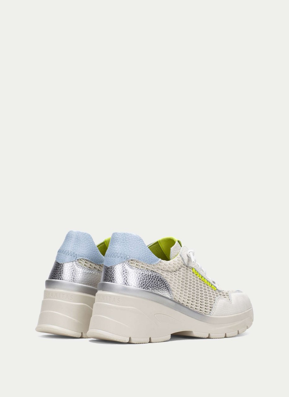 sneaker jade white-silver-sky