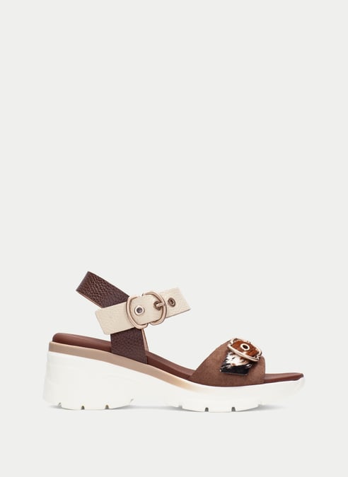 schuhe sport-sandal cedro pony-hazelnuss - hispanitas