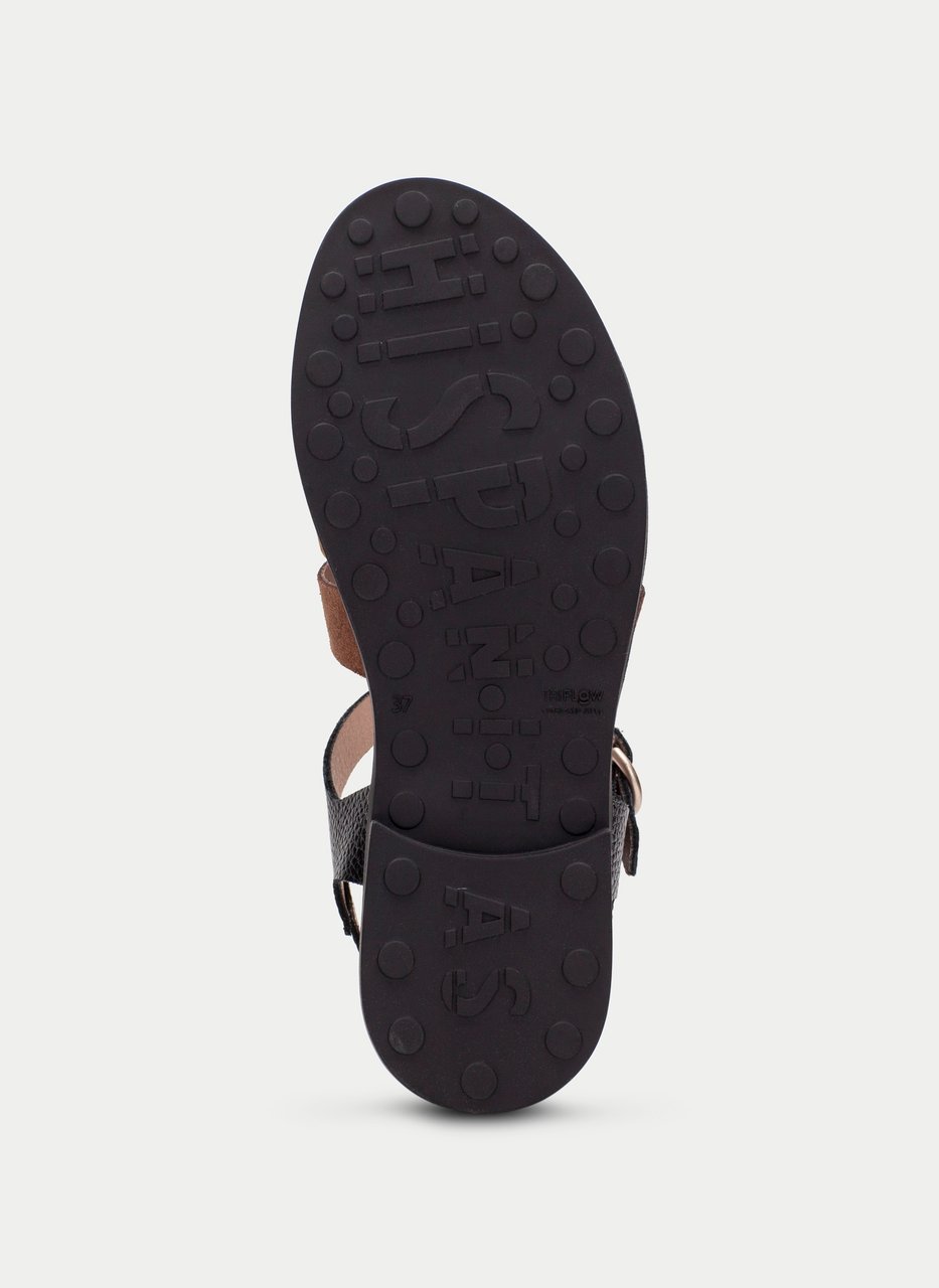 flat sandal bali black-pony
