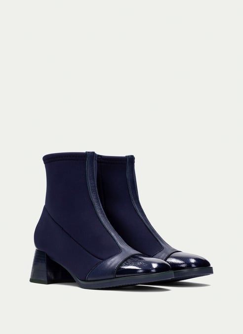 outlet botín milan azul - hispanitas