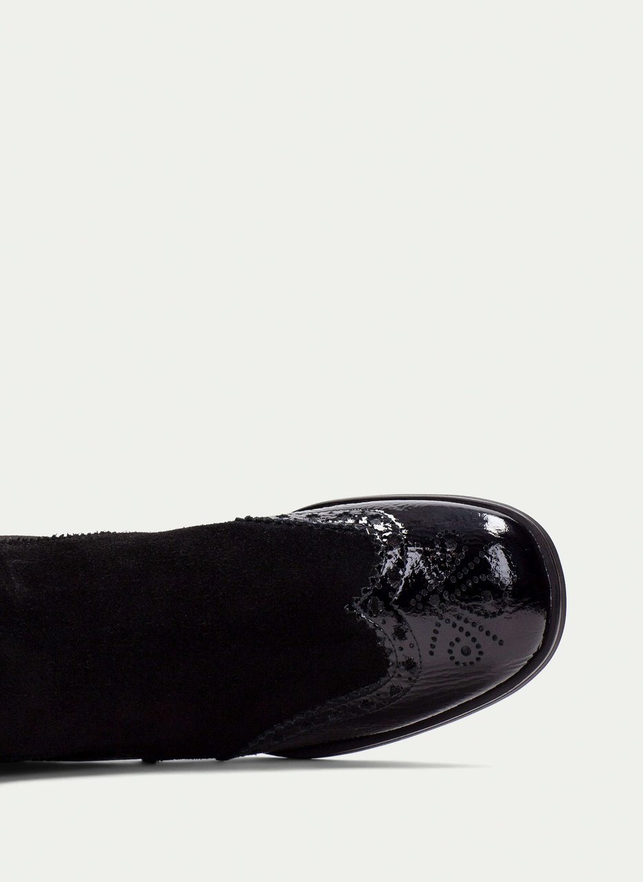 botín milan negro
