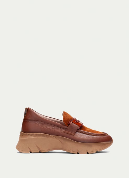 outlet mocassino-sport helsinki cuoio - hispanitas