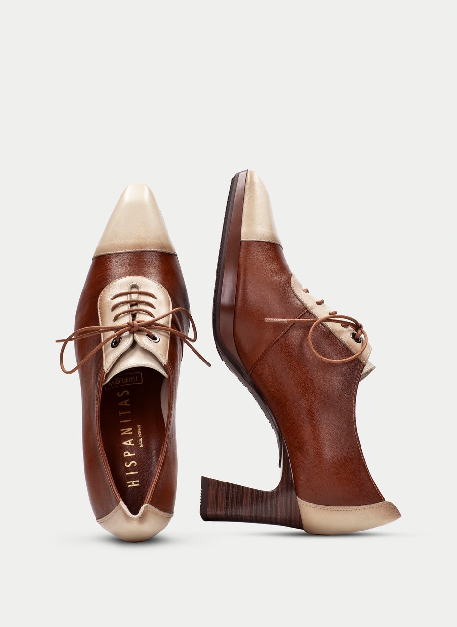 derby ankara cuir-milk
