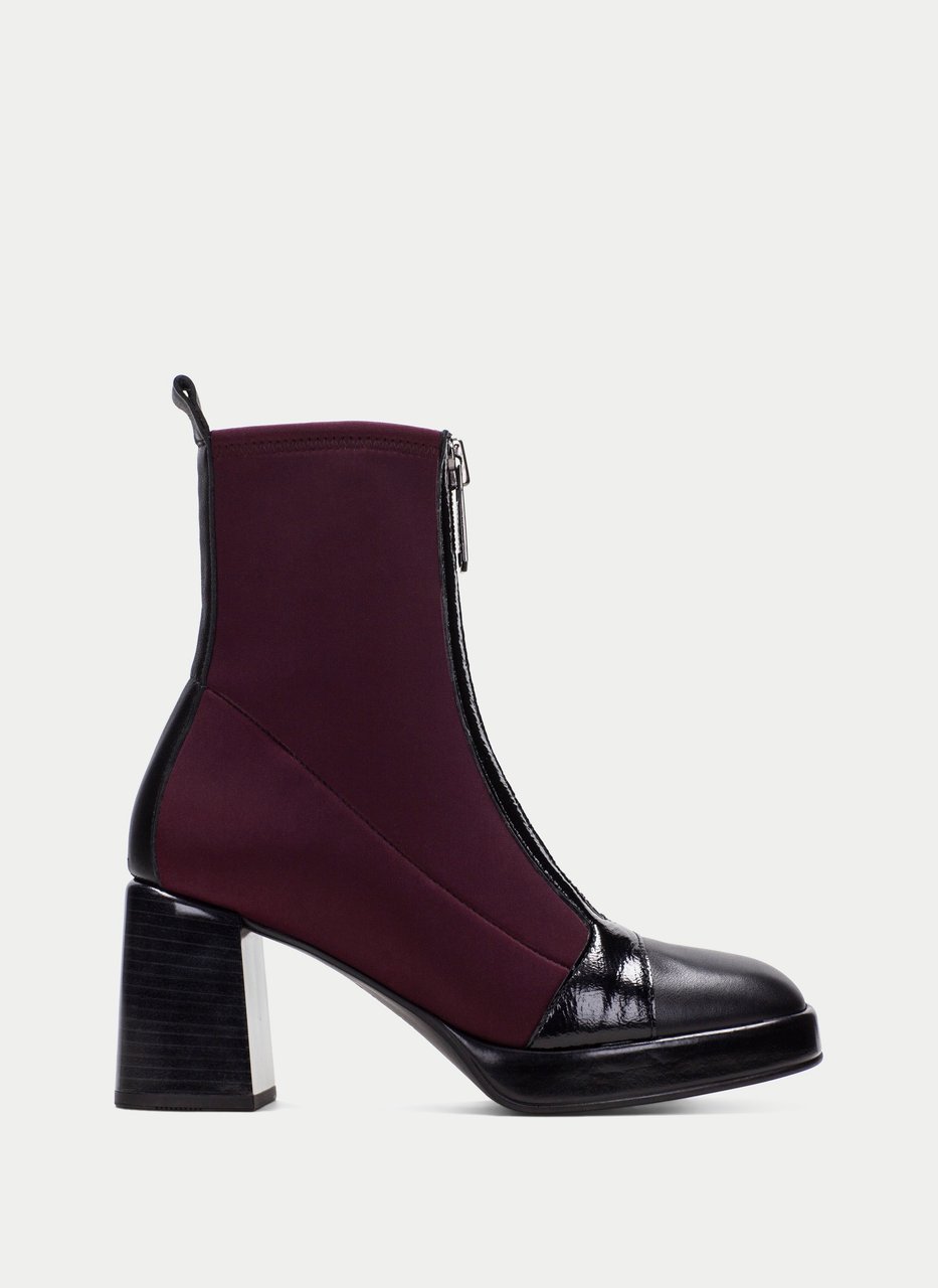 stiefelette tokio schwarz-wein