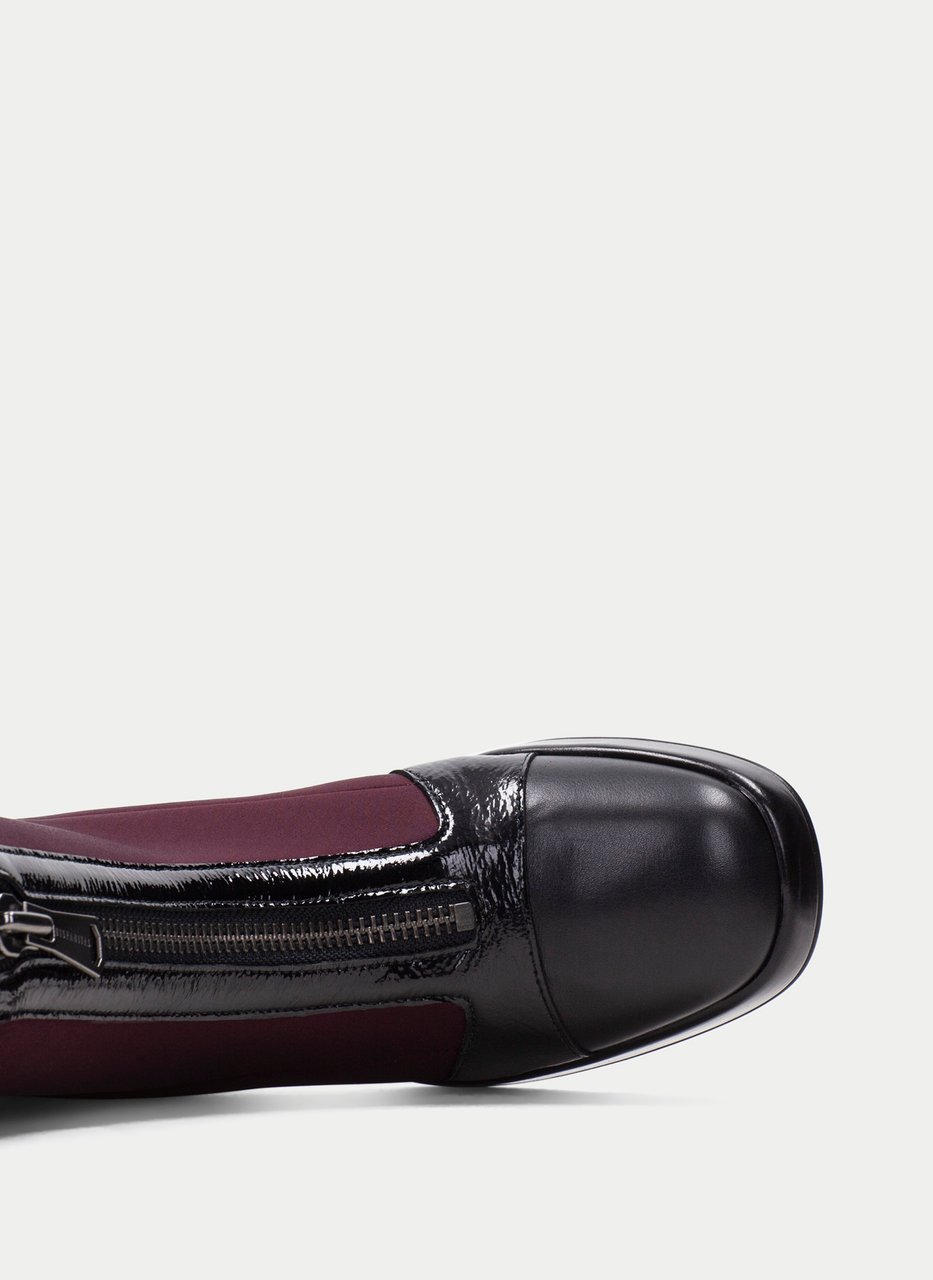 stiefelette tokio schwarz-wein