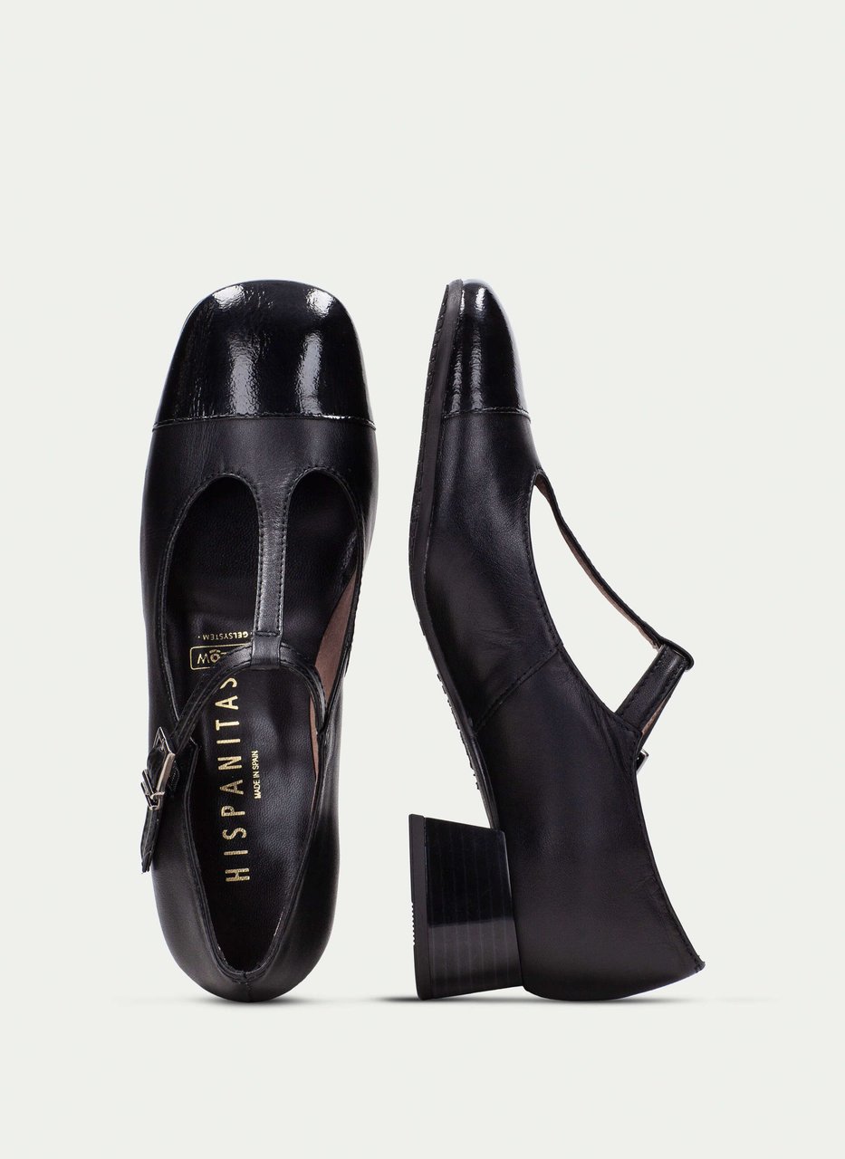 t-strap manila preto