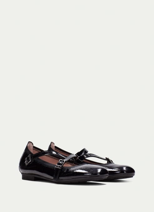 outlet bailarina basil negro - hispanitas