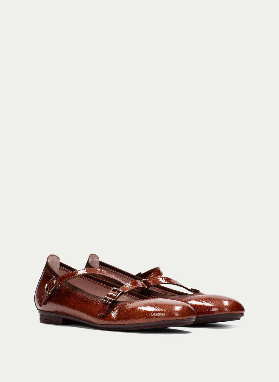 ballerine basil cuir