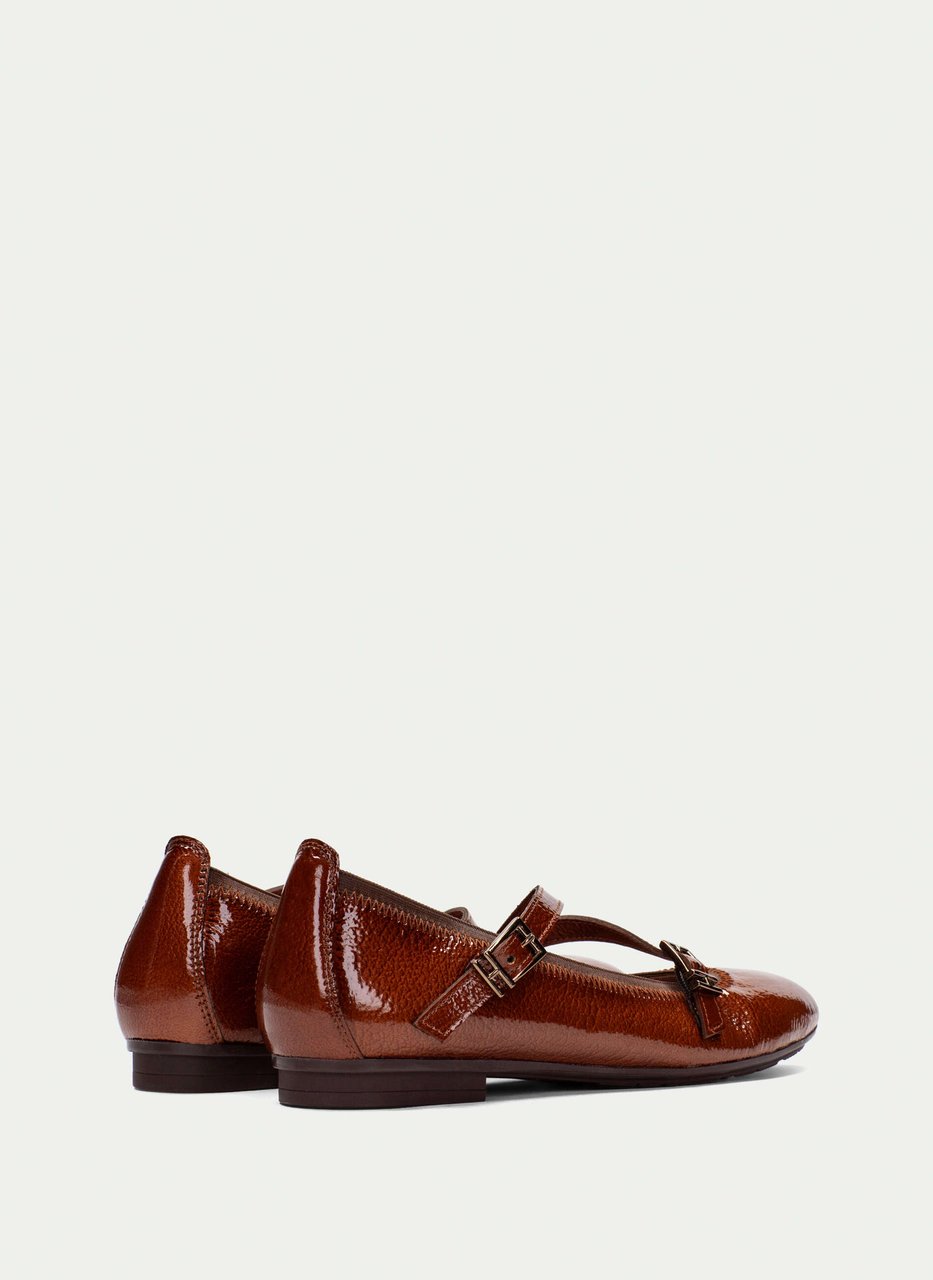 ballerine basil cuir