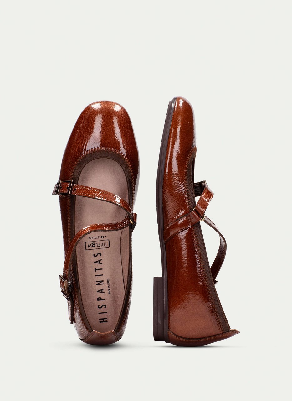 ballerine basil cuir