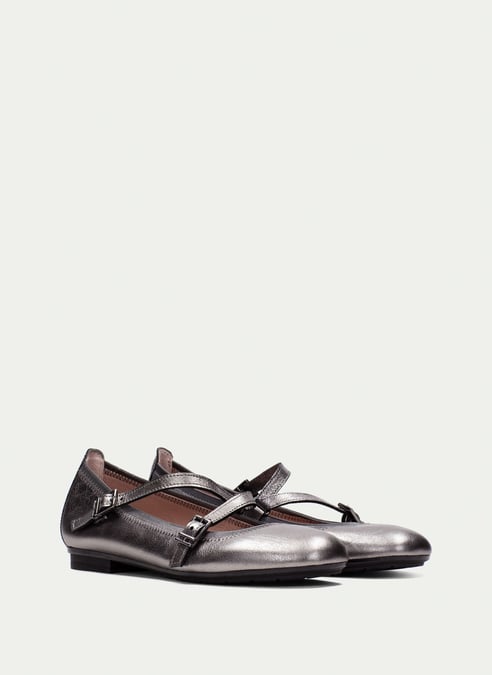 outlet ballerina basil acciaio - hispanitas
