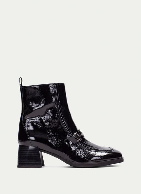 outlet botín milan negro - hispanitas
