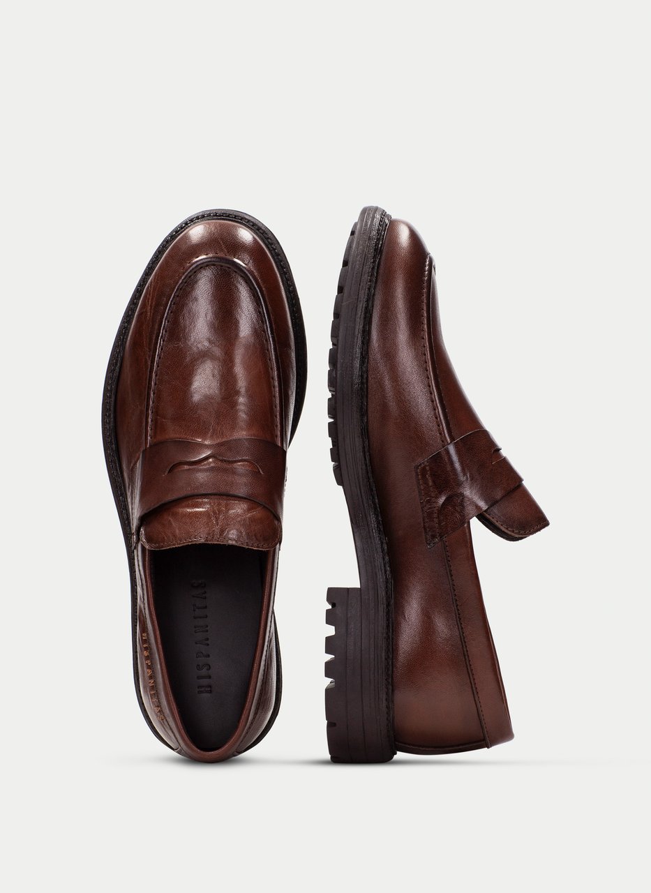 mocasín  cuero