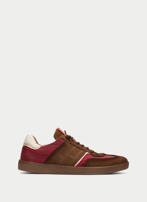 zapatos deportivo madison cuero-rojo - hispanitas