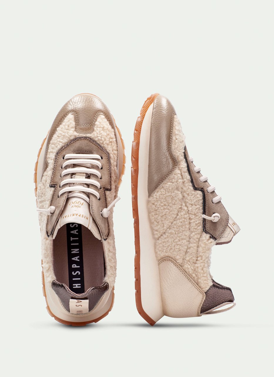 sneaker kansas teddy-taupe