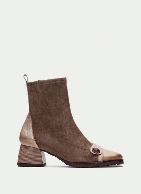 outlet botín marsella taupe - hispanitas