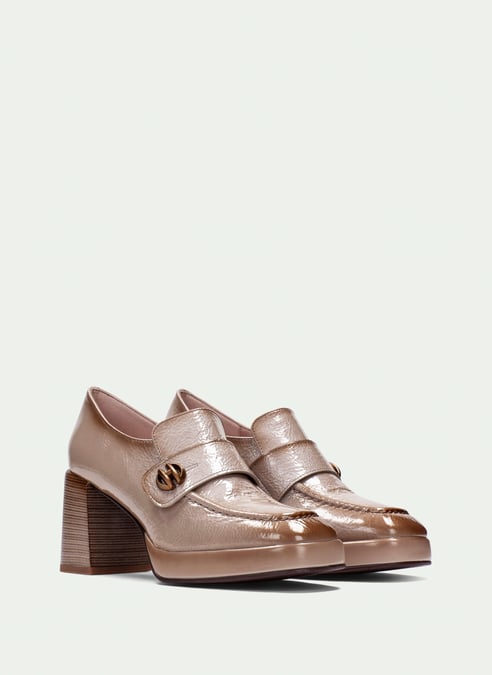 outlet mocasín tokio taupe - hispanitas