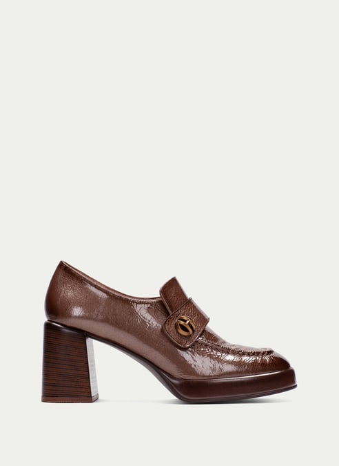 outlet mocasín tokio avellana - hispanitas