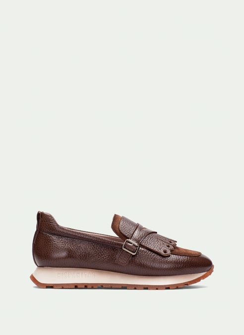 outlet mocassino-sport kansas nocciola - hispanitas