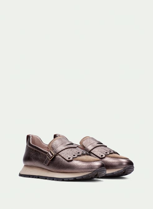 outlet moccasin-sport kansasmetal-taupe - hispanitas