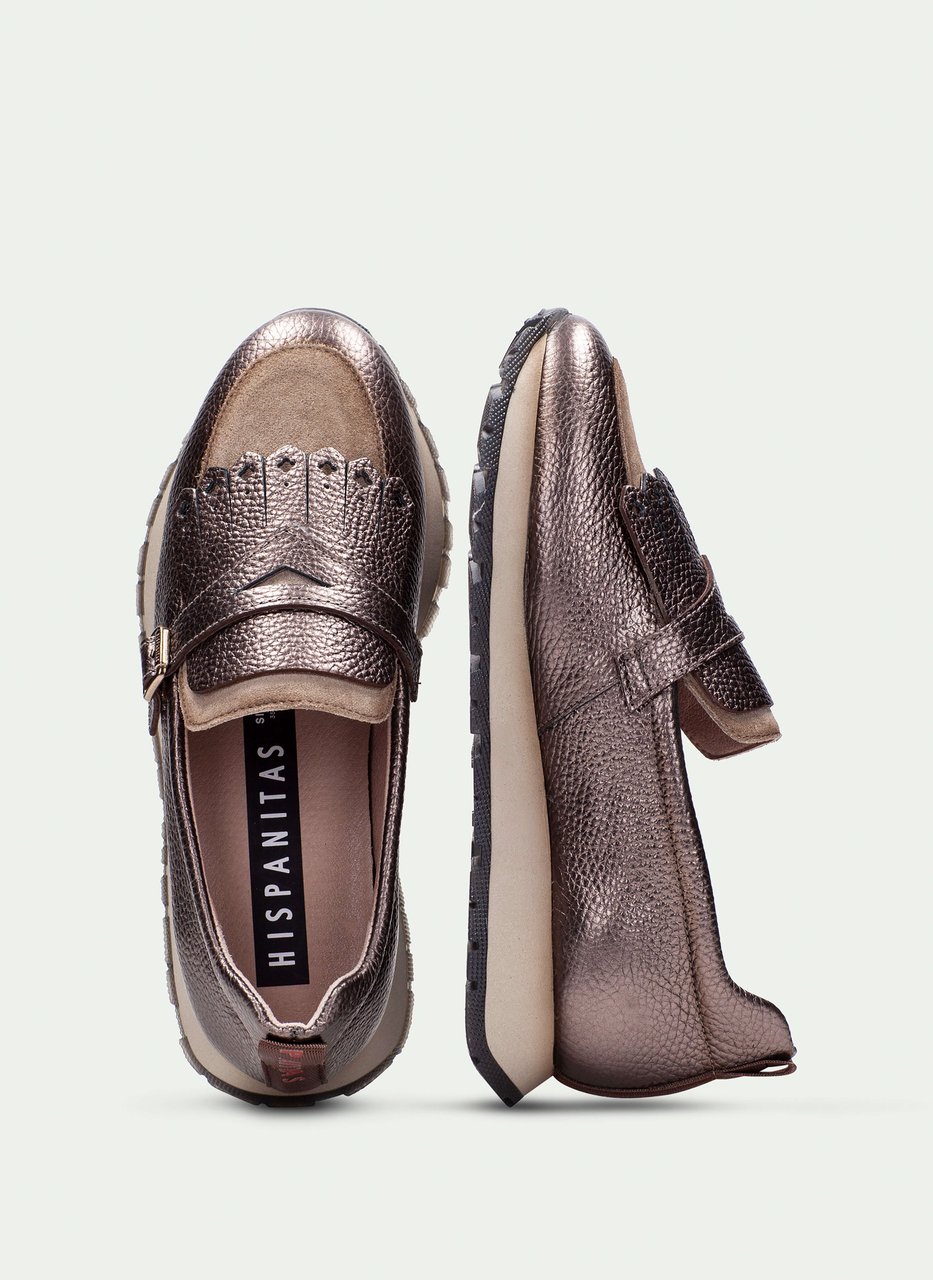 mocassino sport kansas metal-taupe