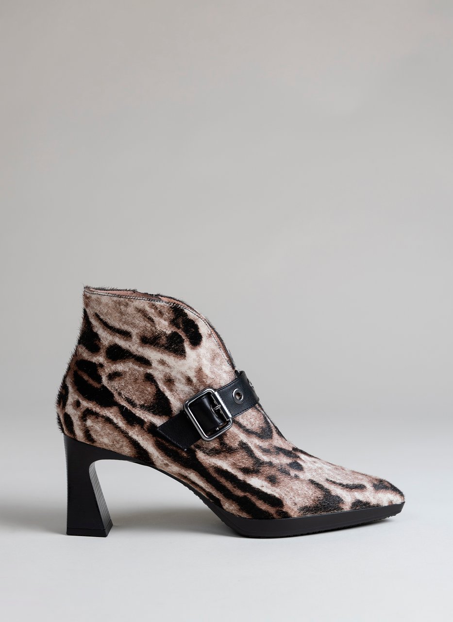 botins atlanta leopardo-branco-preto