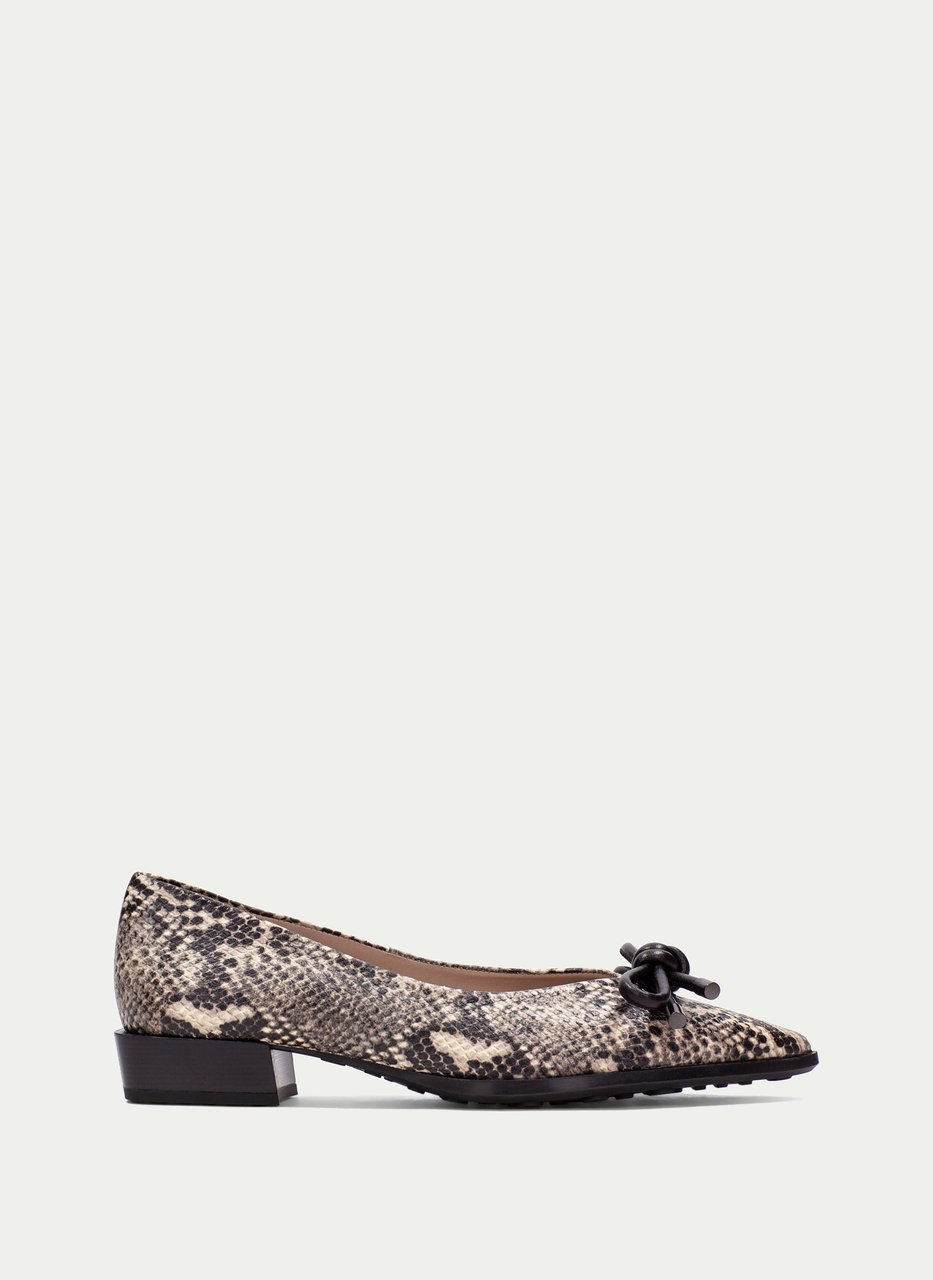ballerine turin python-taupe