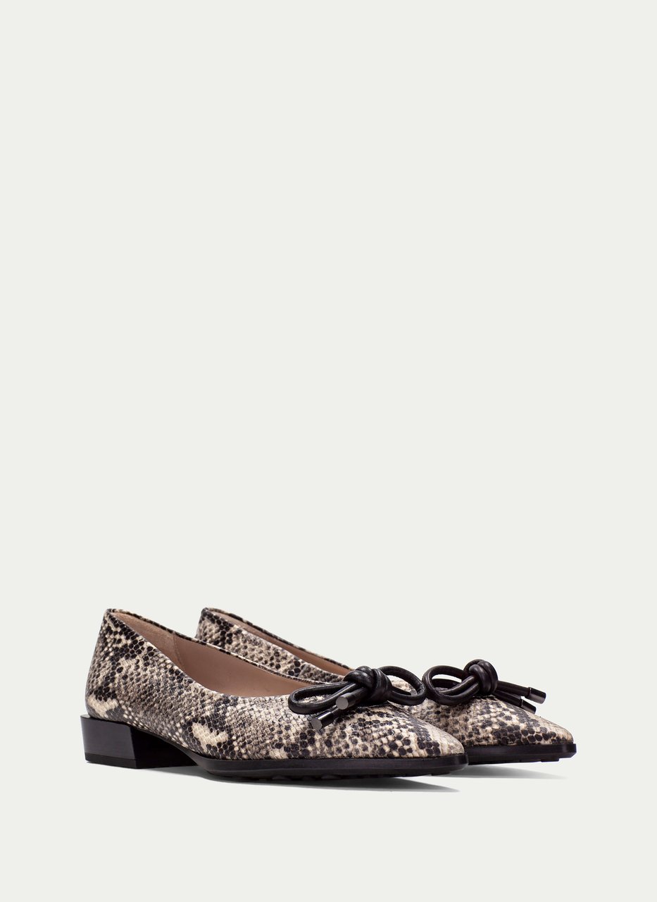 ballerine turin python-taupe