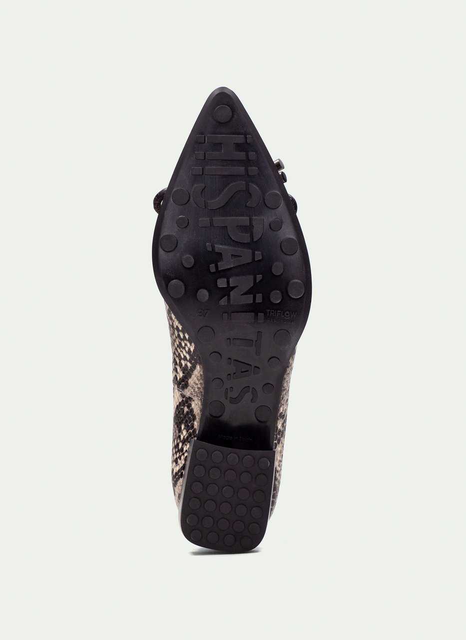 ballerine turin python-taupe