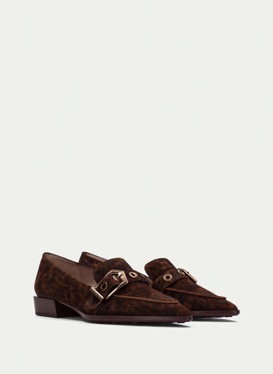mocassino turin leopardo