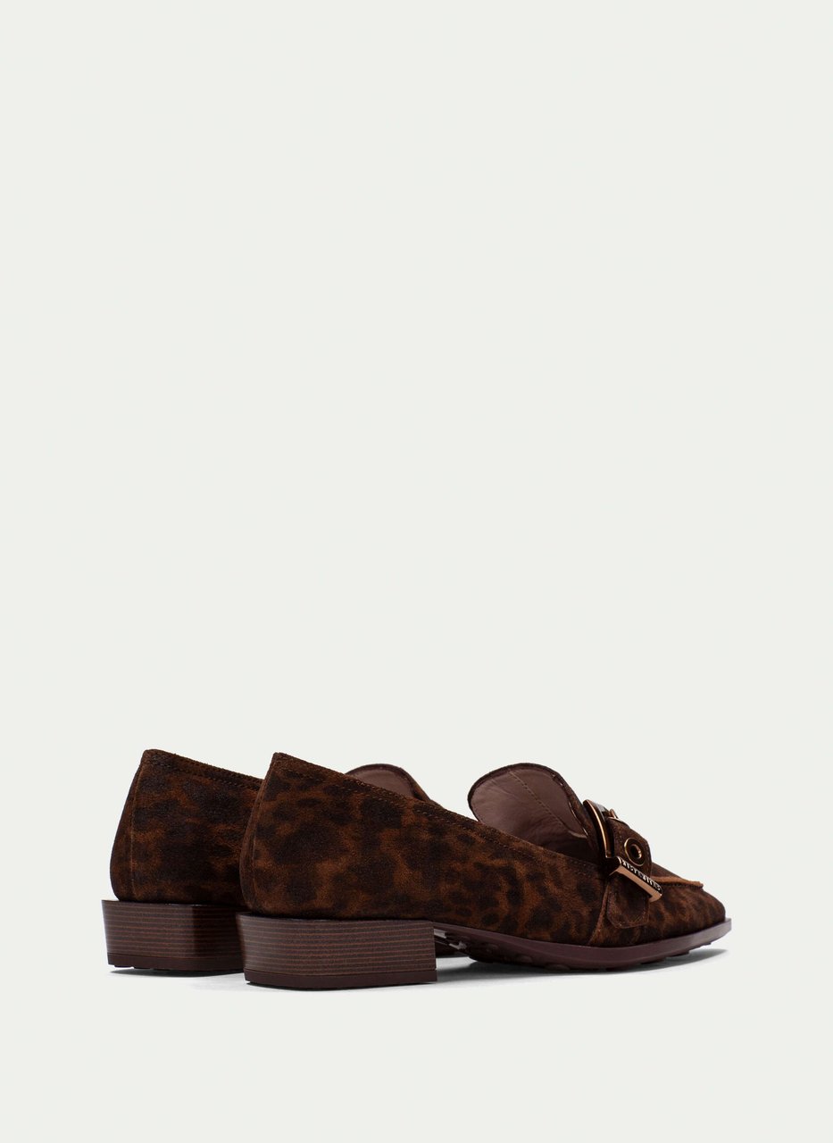 mocassino turin leopardo