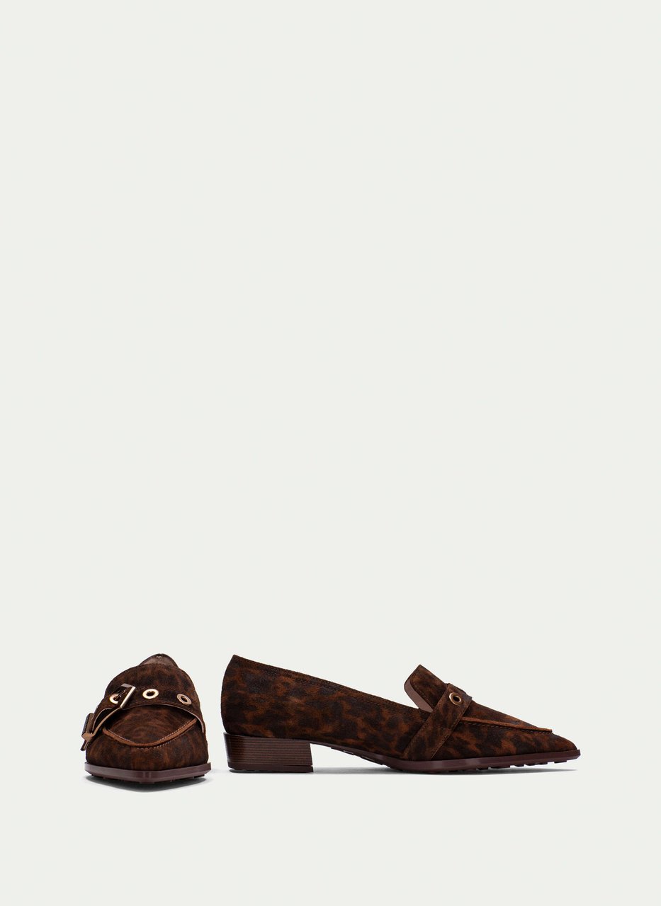 mocassino turin leopardo