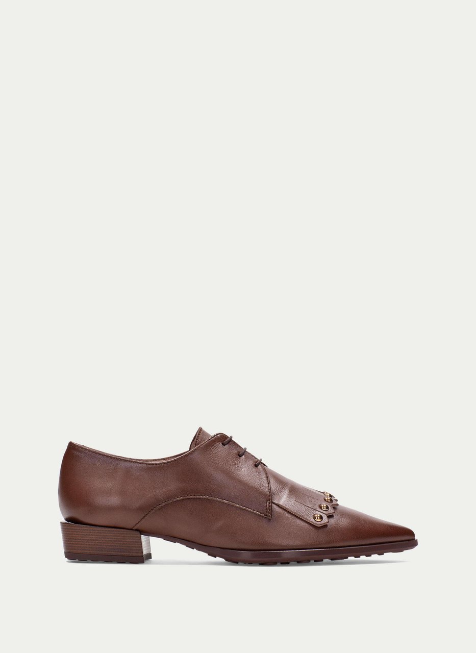 chaussure plate turin hazelnut