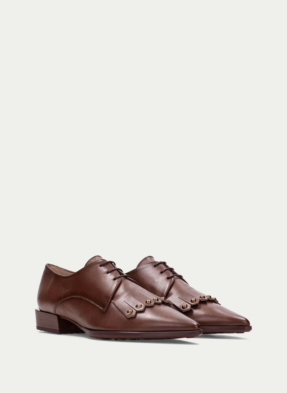 chaussure plate turin hazelnut