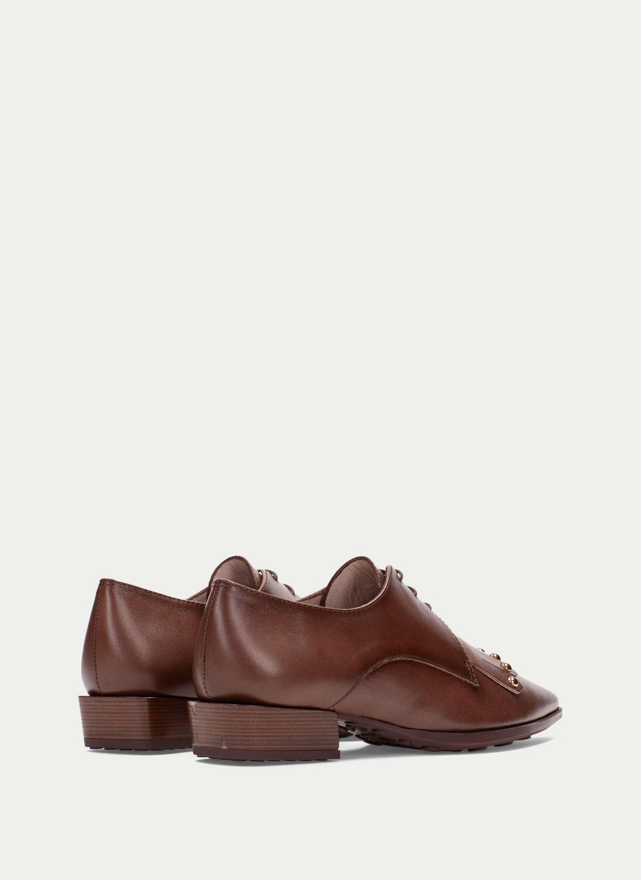 chaussure plate turin hazelnut