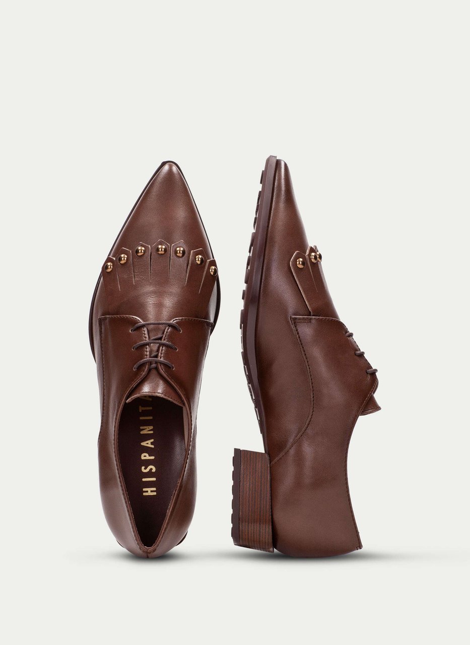 chaussure plate turin hazelnut