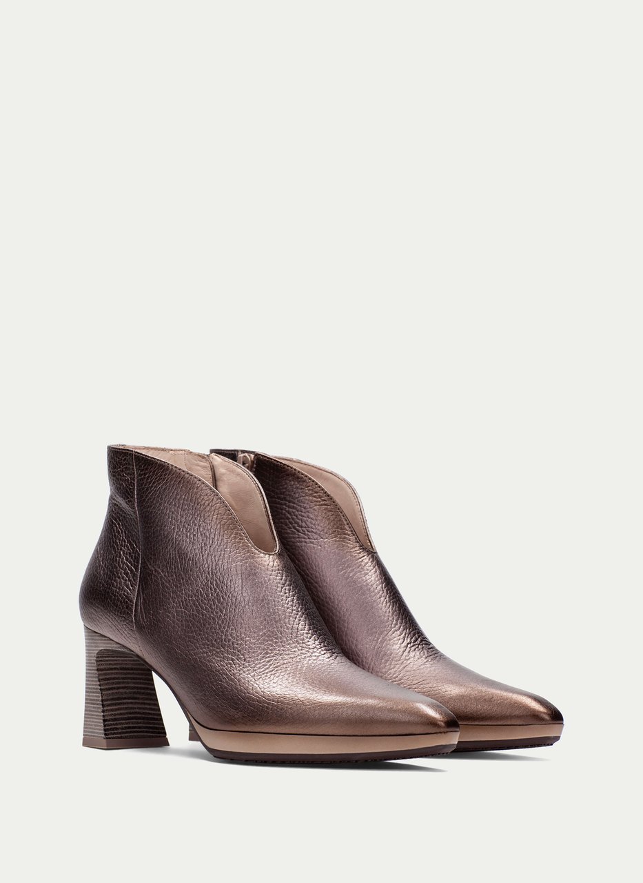 ankle boot atlanta metal-taupe