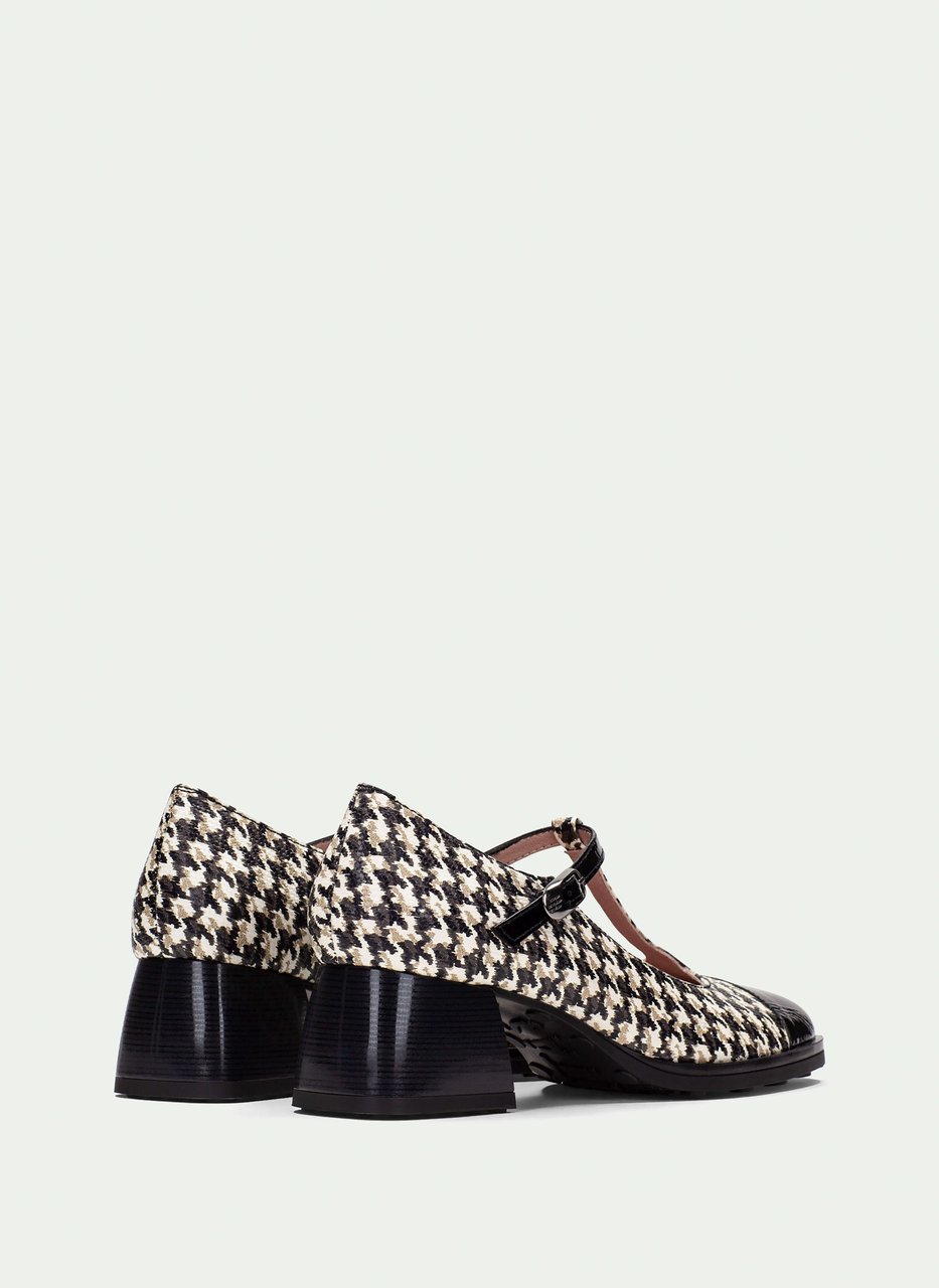 t-strap marsella nero-bianco